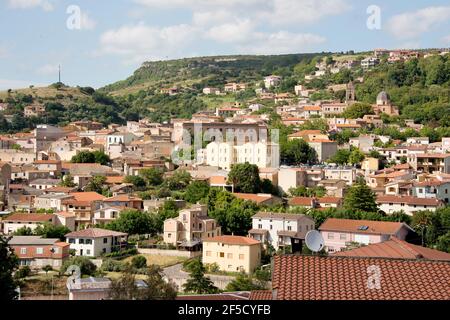 Paysage de Laconi, Oristano, Sardaigne, Italie Banque D'Images