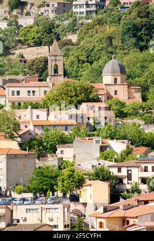 Paysage de Laconi, Oristano, Sardaigne, Italie Banque D'Images