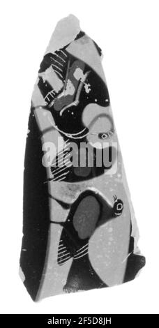 Grenier Black-Figure Band Cup fragment. Inconnu Banque D'Images