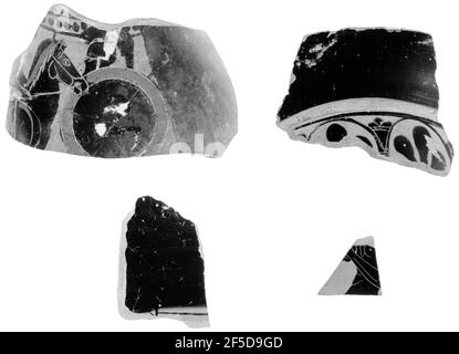 Grenier Black-Figure Belly Amphora fragment. Inconnu Banque D'Images