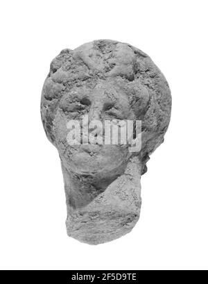 Tête avec Melon Coiffure et Kekryphalos. Inconnu Banque D'Images