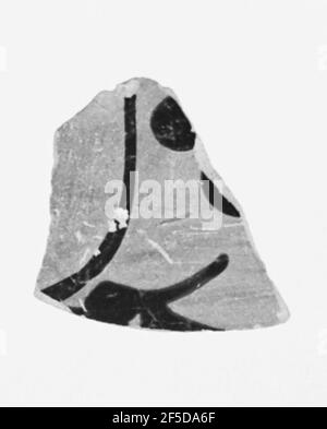 Fragment d'Amphora à figure noire grenier. Inconnu Banque D'Images