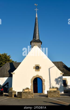 Église de Penerf à Damgan, commune du département du Morbihan, dans le nord-ouest de la France. Banque D'Images