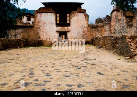 Ruines de Dzong drukgyal - Bhoutan Banque D'Images