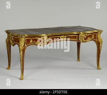 Table d'écriture (bureau plat). Attribué à Joseph Baumhauer (français, mort en 1772) Banque D'Images