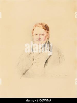 Portrait de John Varley. John Linnell (Grande-Bretagne, 1792 - 1882) Banque D'Images