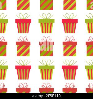 Noël présente un motif sans coutures Illustration de Vecteur