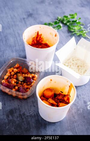 Repas indien - FOOPPIX Banque D'Images