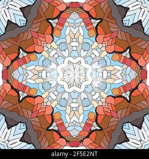 Textures vectorielles sans couture pour adultes pour la décoration. Décoration artistique peinte à la main. Illustration de Vecteur