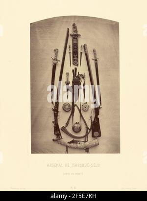 Arsenal de Tsarskoe-Selo, armes de chasse. Pierre-Ambrose Richebourg (français, 1810 - après 1872) Banque D'Images