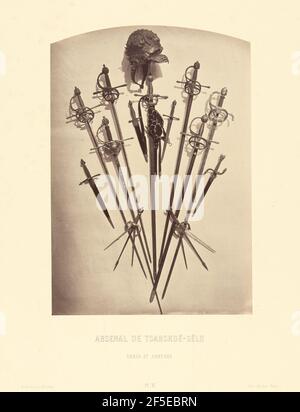 Arsenal de Tsarskoe-Selo, armes et armes. Pierre-Ambrose Richebourg (français, 1810 - après 1872) Banque D'Images