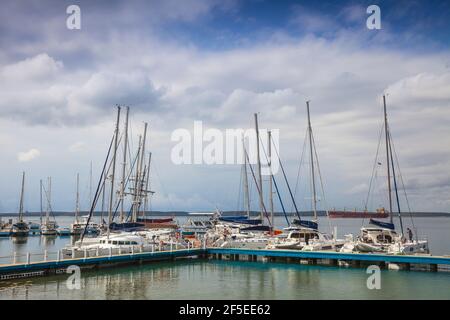 Cuba, Cienfuegos, Cienfuegos Yacht Club Banque D'Images