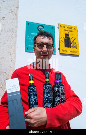 Famille Porta-Ferré, Moulin à olives Moli de la Creu, État Finca l'Arion, village d'Ulldecona, territoire de la Senia, terres de l'Ebre, Tarragone, Catalunya, SP Banque D'Images