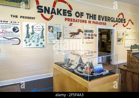 Florida Everglades City collier County Museum of the Everglades Old Everglades Blanchisserie site historique histoire culture musée bâtiment intérieur e Banque D'Images