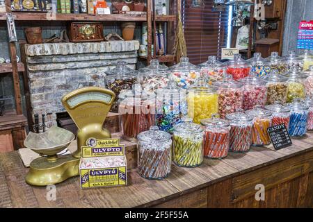 Florida Webster Withlacoochee State Forest Richloam General Store & Post Bureau lieu historique Registre national des lieux historiques à l'intérieur niv Banque D'Images