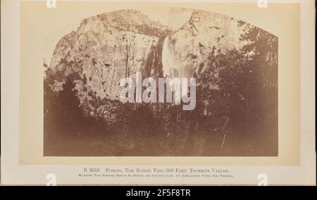 Pohono, The Bridal Veil, 900 pieds, Yosemite Valley. Carleton Watkins (américain, 1829 - 1916) Banque D'Images