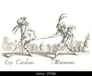 Balli di Sfessania ou danse de Sfessania de Jacques Callot à partir de 1623. Banque D'Images