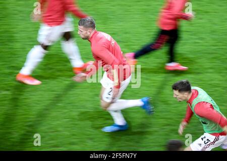 Toby Alderweireld de Belgique lors de la coupe du monde de la FIFA 2022, match de football du Groupe des qualificatifs E entre la Belgique et le pays de Galles le 24 mars 2021 au King Power à Den Dreef Stadion à Louvain, Belgique - photo Jean Catuffe / DPPI Banque D'Images