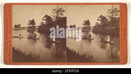 Wesley Lake, Orange Grove, New Jersey. Gustavus W. Pach (américain, né en Allemagne, 1845 - 1904) Banque D'Images