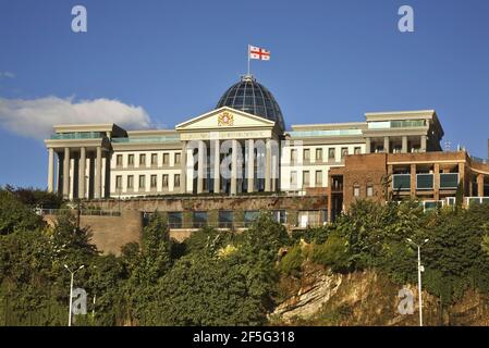 Palais présidentiel à Tbilissi. La Géorgie Banque D'Images