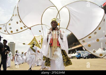 Carnaval de Lagos, Lagos Nigeria. Banque D'Images