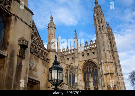 Chapelle du King's College de King's Parade, Cambridge, Angleterre Banque D'Images