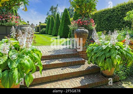 East Ruston Old Vicarage Garden, East Ruston, Norfolk, Angleterre, Royaume-Uni Banque D'Images