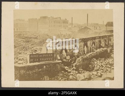 Ruines de Docks de la Villette. Inconnu Banque D'Images