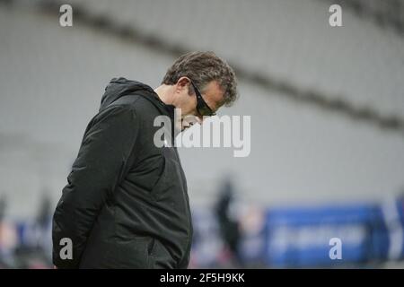 Saint Denis près de Paris, France. 26 mars 2021. FABIEN GALTHIE( FRA) à l'échauffement pendant les 2021 six Nations, match de rugby entre la France et l'Écosse le 26 mars 2021 au Stade de France à Saint-Denis près de Paris, France - photo Stephane Allaman/DPPI/LiveMedia crédit: Paola Benini/Alay Live News Banque D'Images