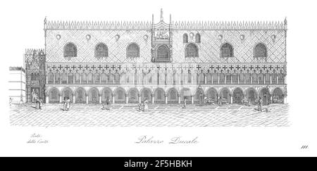 Quadri-Moretti, Piazza San Marco (1831), 03. Banque D'Images