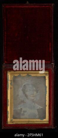 Portrait d'une femme plus âgée portant un capot. Richard Beard (anglais 1801 - 1885) Banque D'Images