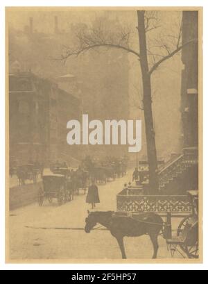 The Street - Design for a Poster. Alfred Stieglitz (américain, 1864 - 1946) Banque D'Images