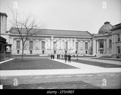 Arrière, Woolsey Hall, Université de Yale, New Haven, Connecticut. Banque D'Images