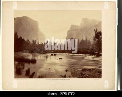 Valley of the Yosemite, de Rocky Ford. Eadweild J. Muybridge (américain, né en Angleterre, 1830 - 1904) Banque D'Images