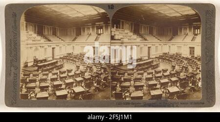 Salle du Sénat, au Capitole, scène de débats célèbres, Washington, D.C. Underwood & Underwood (cuisine américaine, fondée en 1881, dissoute dans les années 1940) Banque D'Images