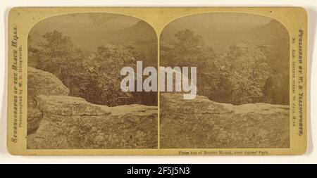 Depuis le sommet du mont Beaver, au-dessus du parc Agnes. William H. Illingworth (américain, 1842 - 1893) Banque D'Images