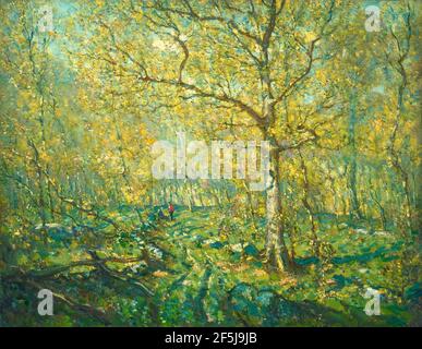 Henry Ward Ranger - Spring Woods (c.c./M.). Banque D'Images