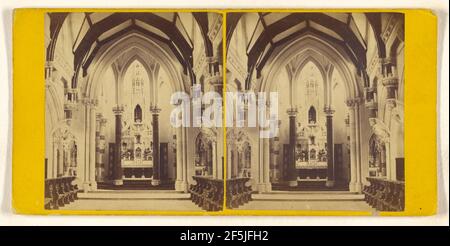 Intérieur de l'église du couvent, Abbotsleigh, Newton. Fabricant inconnu, britannique Banque D'Images