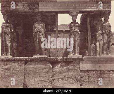 Caraïbes du Temple de l'Erechteion - Athenes. Félix Bonfils (français, 1831 - 1885) Banque D'Images