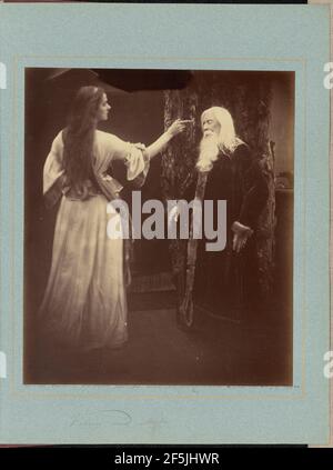 Vivien et Merlin. Julia Margaret Cameron (britannique, née en Inde, 1815 - 1879) Banque D'Images