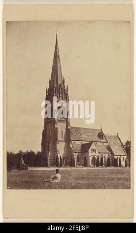 L'église Highman, près de Gloucester, construite par M. Gambier Parry, coûte 30,000 livres. W.A. Mansell & Co. (Britannique, active Gloucester, Angleterre, années 1860) Banque D'Images