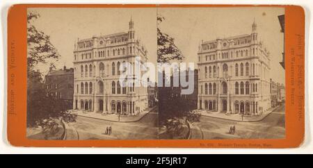 Temple maçonnique, Massachusetts. John P. Soule (américain, 1827 - 1904) Banque D'Images