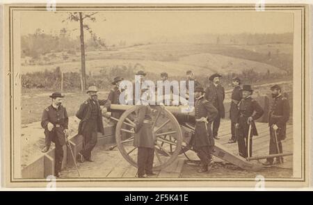 Le général Sherman et le personnel avant Atlanta le 19 juillet 1864. Mathew B. Brady (américain, vers 1823 - 1896) Banque D'Images