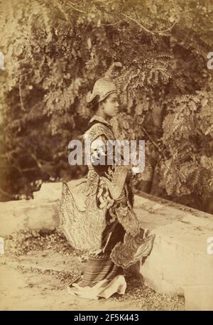 Princesse birmane. Felice Beato (anglais, né en Italie, 1832 - 1909) Banque D'Images