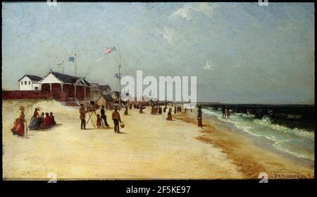 Ralph Albert Blakelock - Rockaway Beach, long Island, New York Banque D'Images