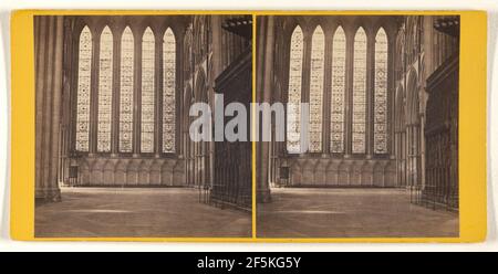 York Minster - les cinq Sœurs... George Washington Wilson (écossais, 1823 - 1893) Banque D'Images