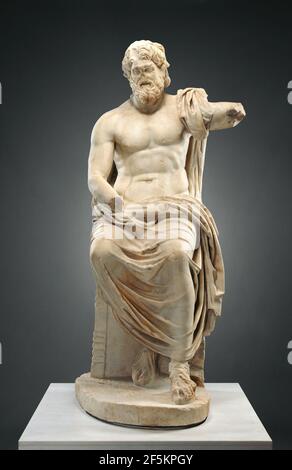 Statue de Jupiter (Marbury Hall Zeus). Inconnu Banque D'Images