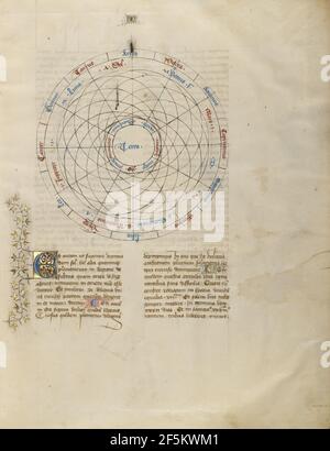 Carte astrologique. Virgile Master (français, actif vers 1380 - 1420) Banque D'Images