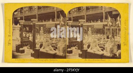 Cour grecque... London Stereoscopic Company (actif 1854 - 1890) Banque D'Images