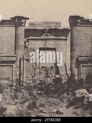 Thèbes : petit Temple de Médinet-Habou. Banque D'Images